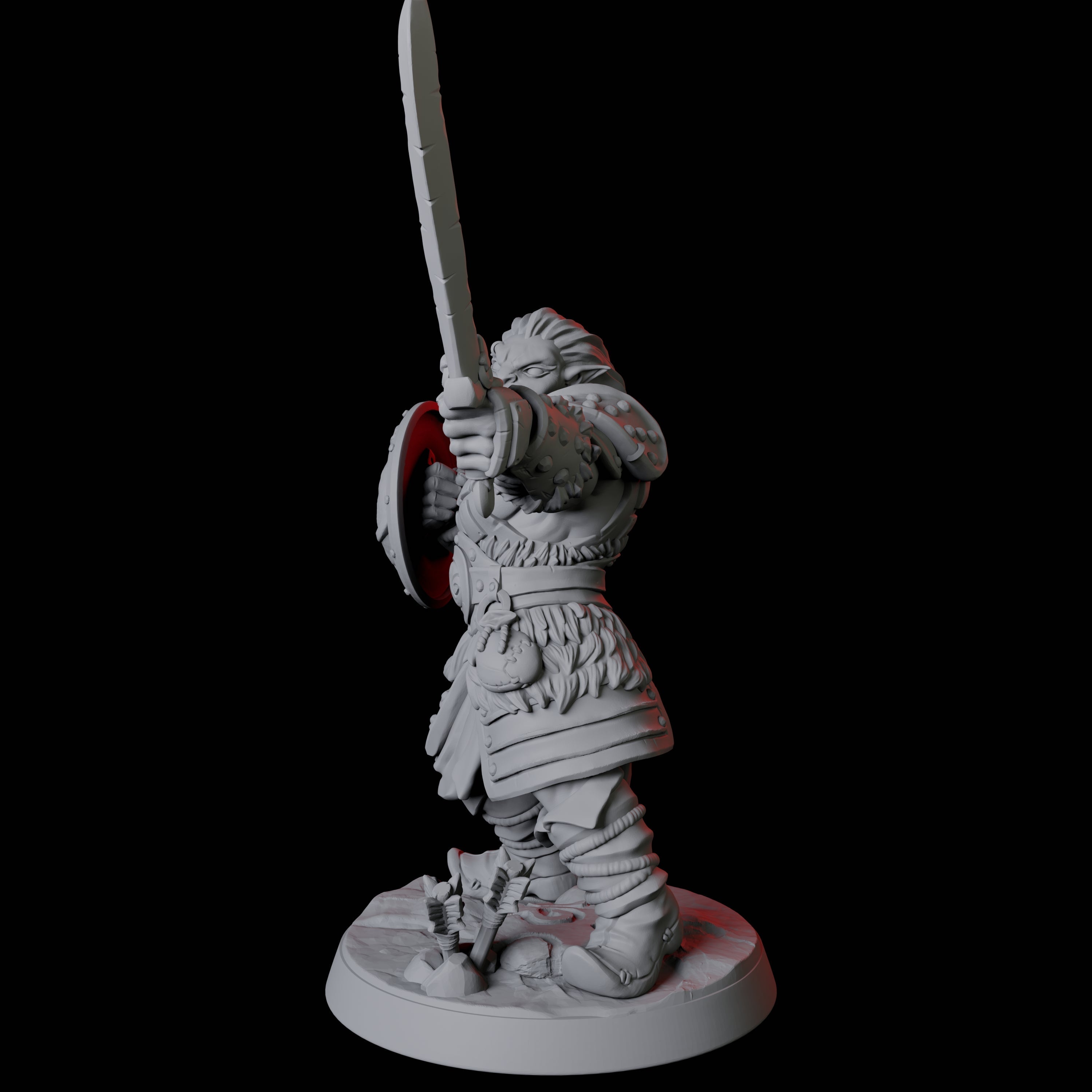 Mountain Orc Warrior E Miniature for Dungeons and Dragons, Pathfinder or other TTRPGs