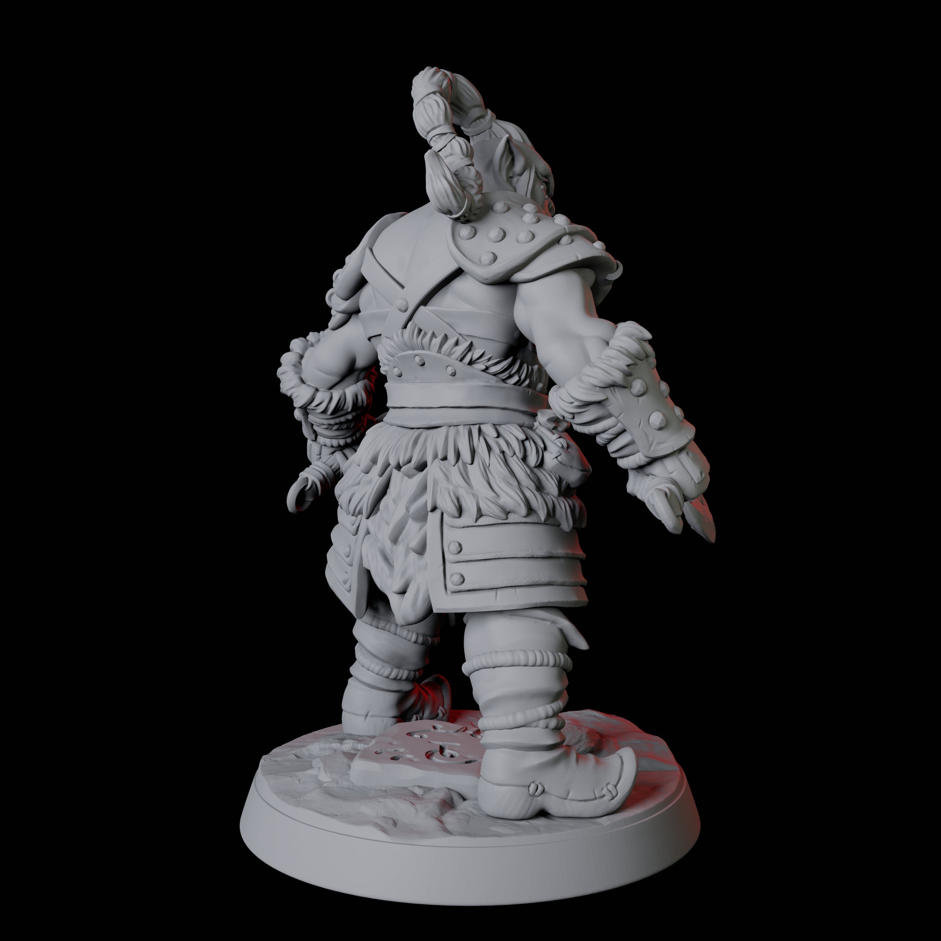 Mountain Orc Warrior F Miniature for Dungeons and Dragons, Pathfinder or other TTRPGs