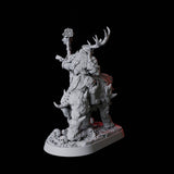 Mounted Master Druid Miniature for Dungeons and Dragons, Pathfinder or other TTRPGs