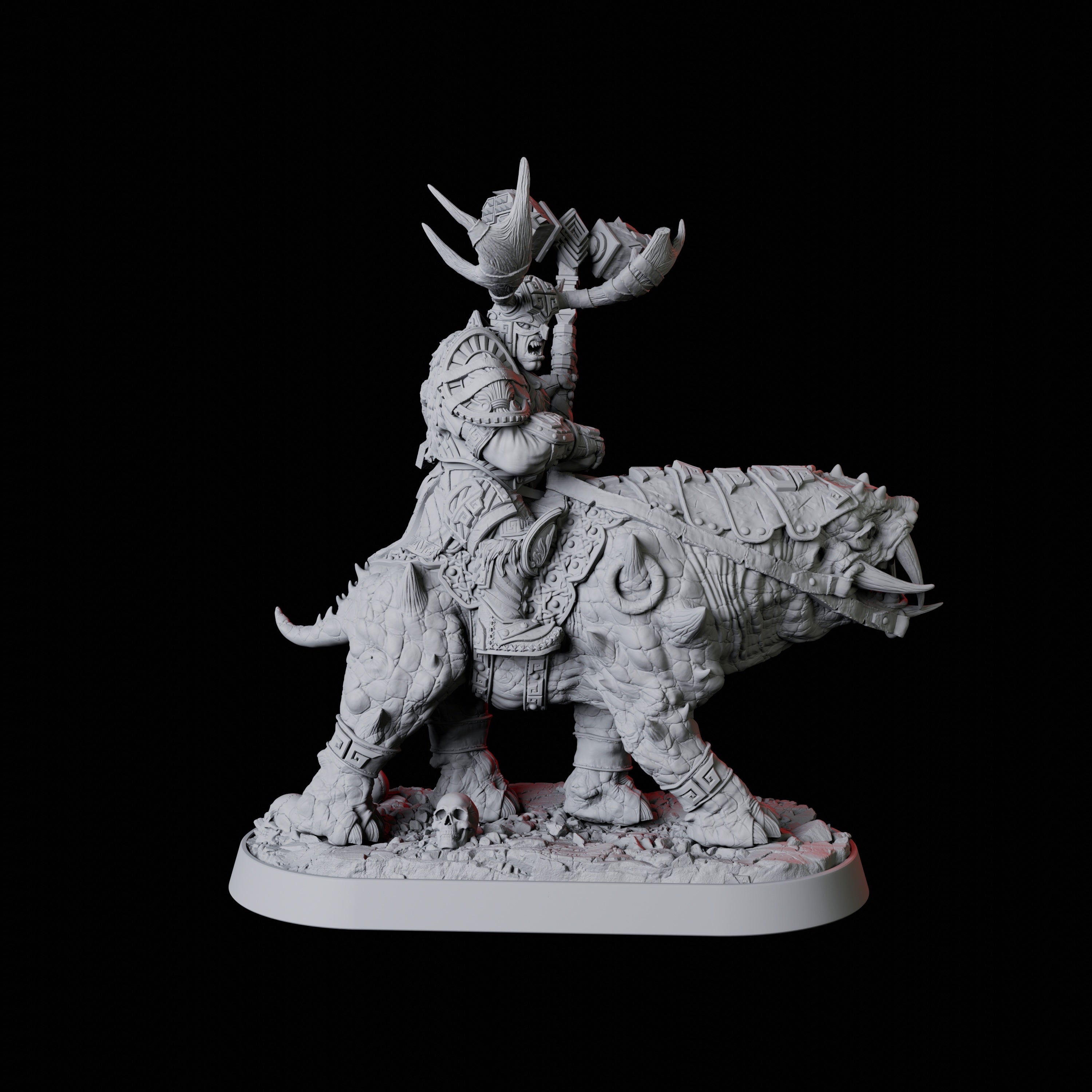 Mounted Master Druid Miniature for Dungeons and Dragons