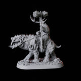 Mounted Master Druid Miniature for Dungeons and Dragons, Pathfinder or other TTRPGs