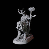 Mounted Master Druid Miniature for Dungeons and Dragons, Pathfinder or other TTRPGs