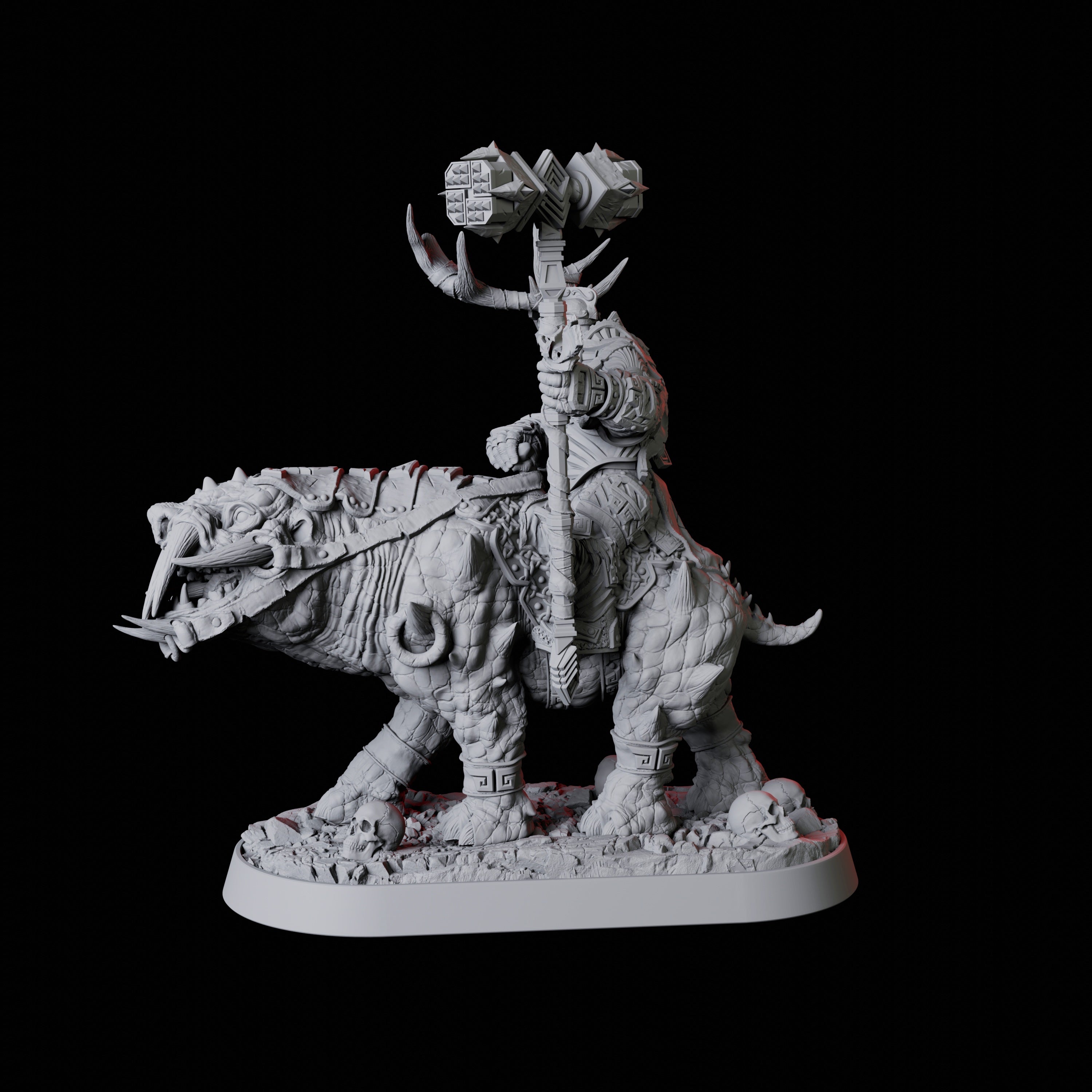 Mounted Master Druid Miniature for Dungeons and Dragons