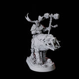 Mounted Master Druid Miniature for Dungeons and Dragons, Pathfinder or other TTRPGs