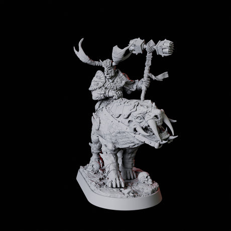 Mounted Master Druid Miniature for Dungeons and Dragons, Pathfinder or other TTRPGs