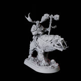Mounted Master Druid Miniature for Dungeons and Dragons, Pathfinder or other TTRPGs