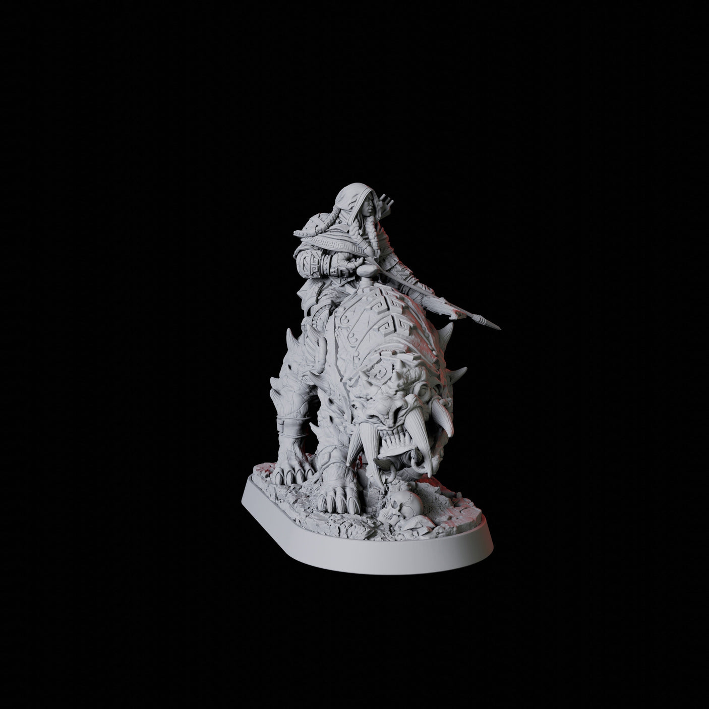 Mounted Rogue Miniature for Dungeons and Dragons, Pathfinder or other TTRPGs