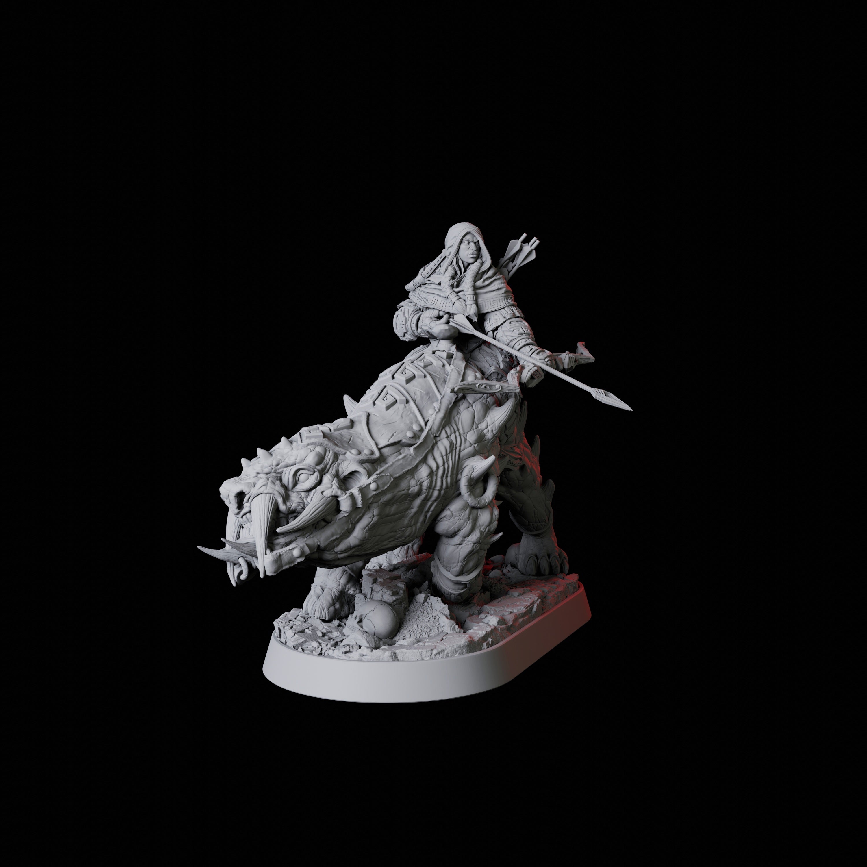 Mounted Rogue Miniature for Dungeons and Dragons