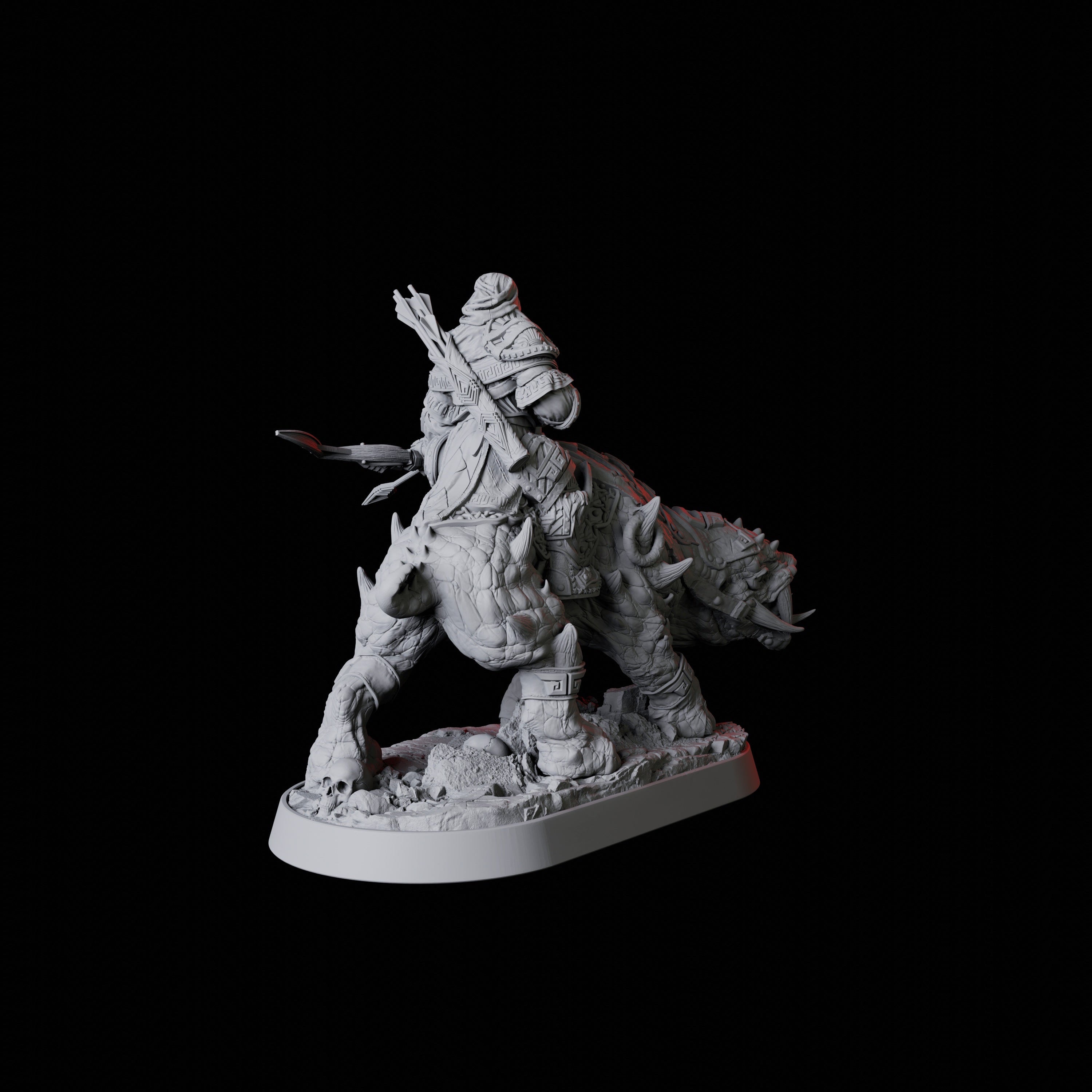 Mounted Rogue Miniature for Dungeons and Dragons