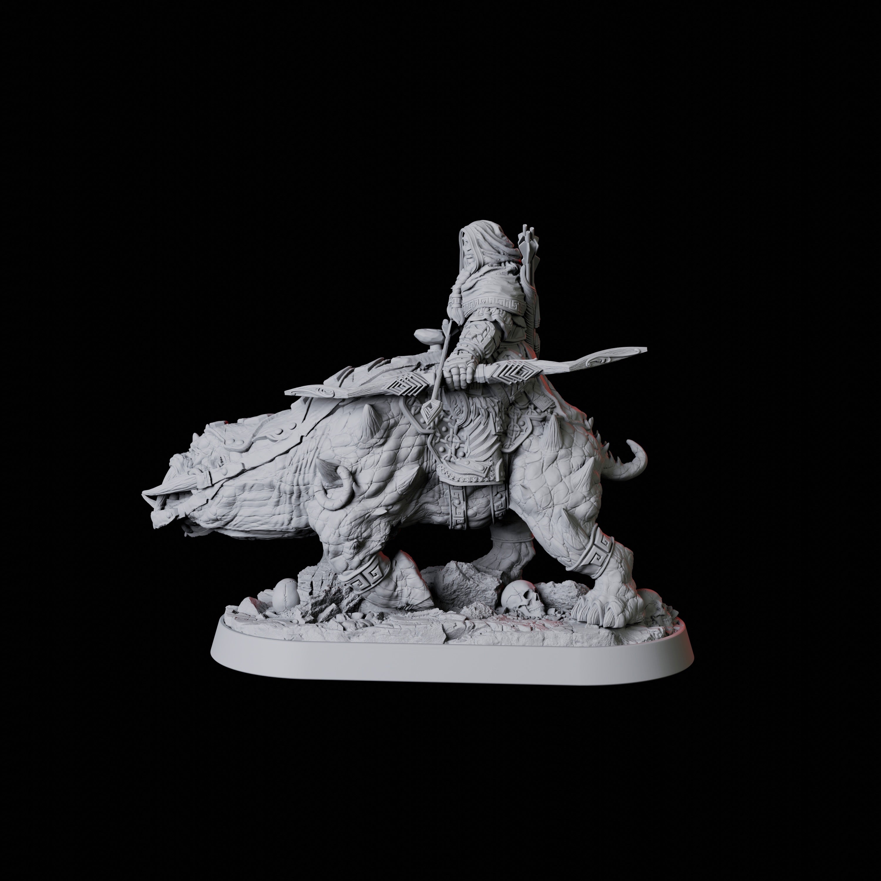 Mounted Rogue Miniature for Dungeons and Dragons