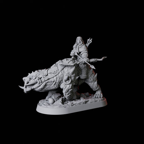 Mounted Rogue Miniature for Dungeons and Dragons, Pathfinder or other TTRPGs