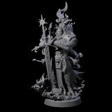 Multi-Armed Cinder Knight Miniature for Dungeons and Dragons, Pathfinder or other TTRPGs