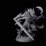 Multi-Armed Sahuagin Warrior Miniature for Dungeons and Dragons, Pathfinder or other TTRPGs