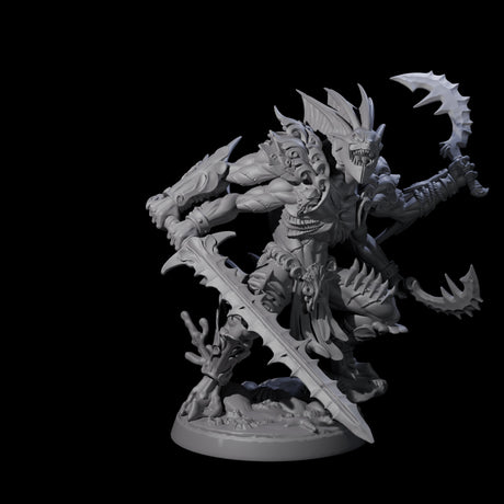 Multi-Armed Sahuagin Warrior Miniature for Dungeons and Dragons, Pathfinder or other TTRPGs