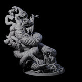 Multi-Headed Ouroboros Avatar Miniature for Dungeons and Dragons, Pathfinder or other TTRPGs