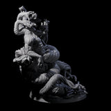 Multi-Headed Ouroboros Avatar Miniature for Dungeons and Dragons, Pathfinder or other TTRPGs