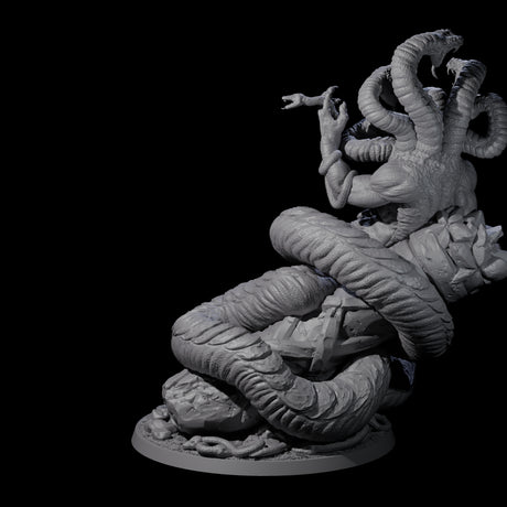 Multi-Headed Ouroboros Avatar Miniature for Dungeons and Dragons, Pathfinder or other TTRPGs