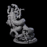 Multi-Headed Ouroboros Avatar Miniature for Dungeons and Dragons, Pathfinder or other TTRPGs