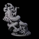 Multi-Headed Ouroboros Avatar Miniature for Dungeons and Dragons, Pathfinder or other TTRPGs