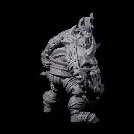 Mummified Ogre King Miniature for Dungeons and Dragons, Pathfinder or other TTRPGs