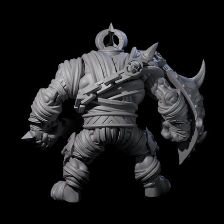 Mummified Ogre King Miniature for Dungeons and Dragons, Pathfinder or other TTRPGs