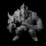 Mummified Ogre King Miniature for Dungeons and Dragons, Pathfinder or other TTRPGs