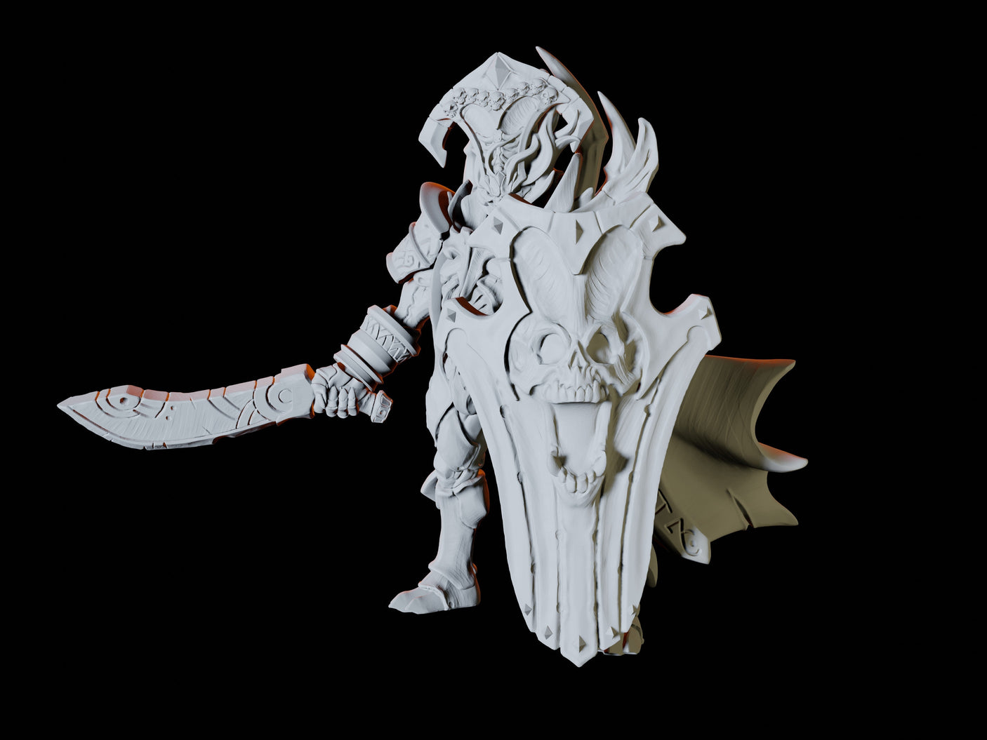 Mummy Lord Miniature for Dungeons and Dragons, Pathfinder or other TTRPGs