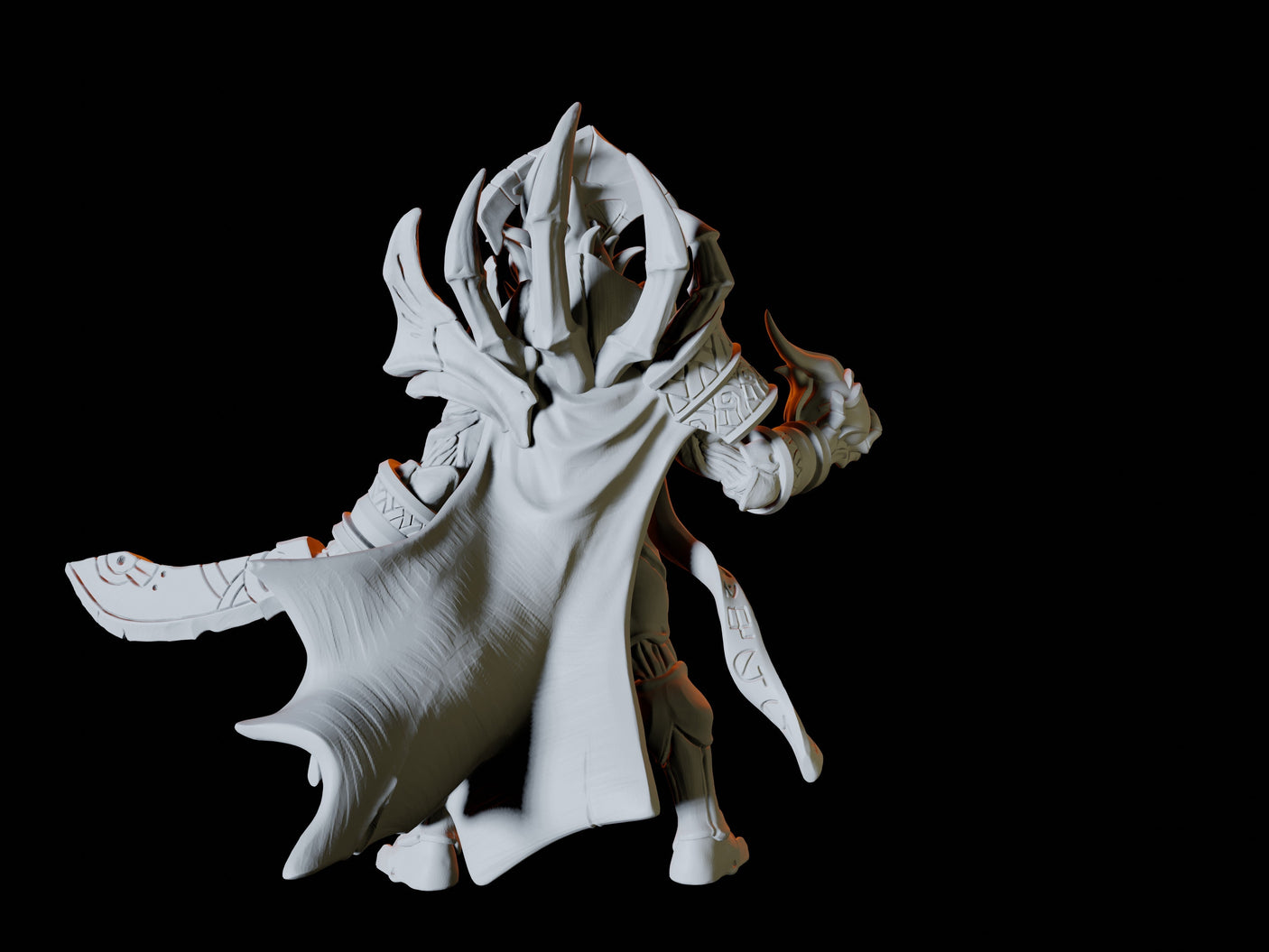 Mummy Lord Miniature for Dungeons and Dragons, Pathfinder or other TTRPGs