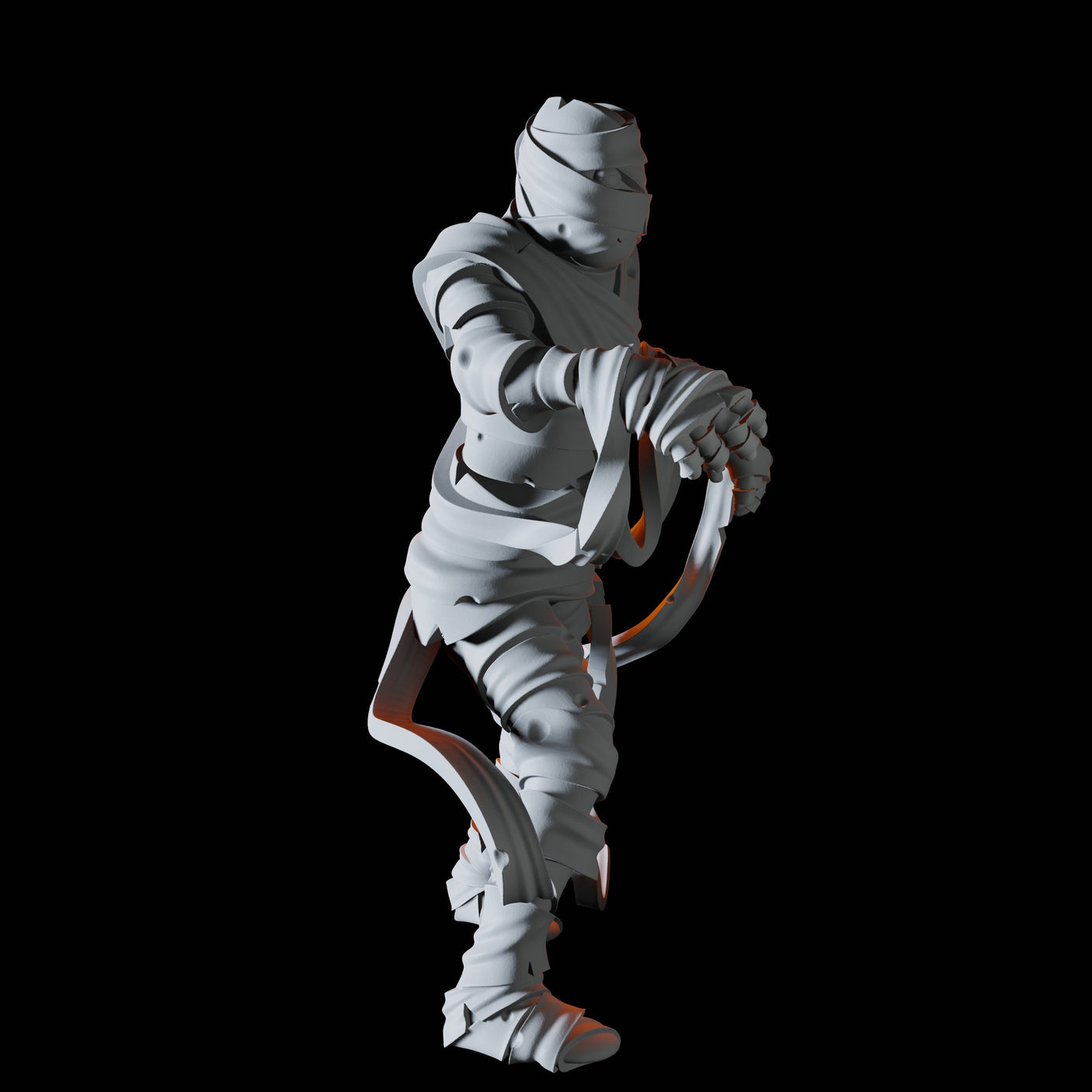 Mummy Miniature for Dungeons and Dragons, Pathfinder or other TTRPGs