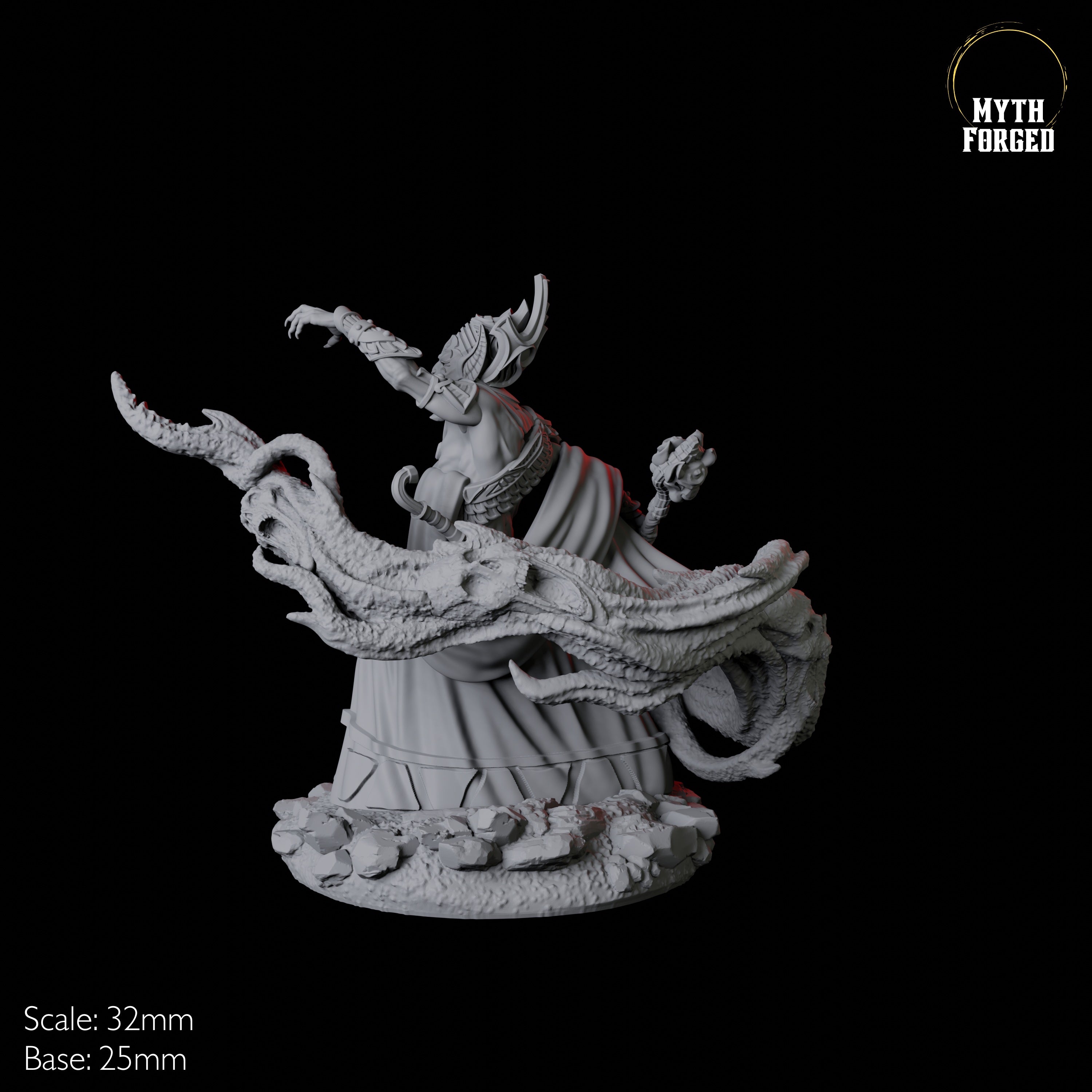 Mummy Sandmancer A Miniature for Dungeons and Dragons, Pathfinder or other TTRPGs