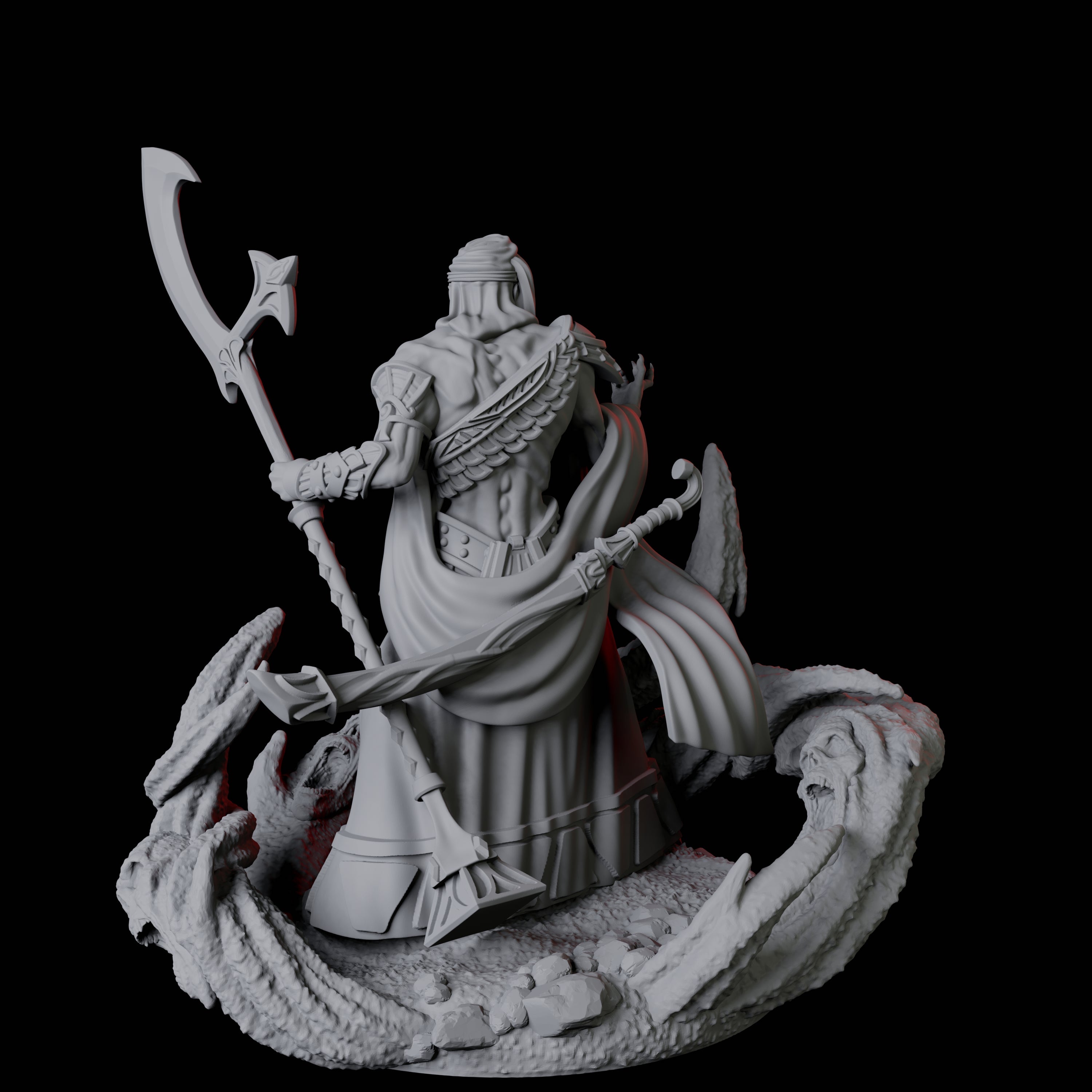 Mummy Sandmancer B Miniature for Dungeons and Dragons, Pathfinder or other TTRPGs