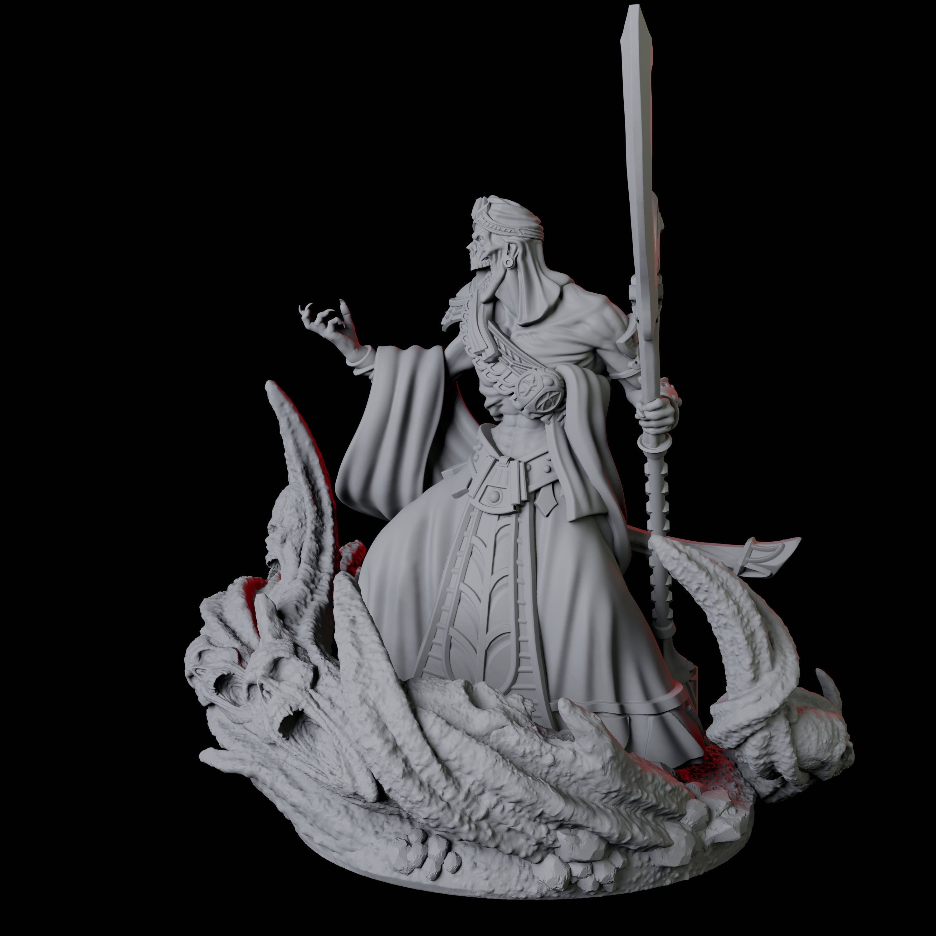 Mummy Sandmancer B Miniature for Dungeons and Dragons, Pathfinder or other TTRPGs