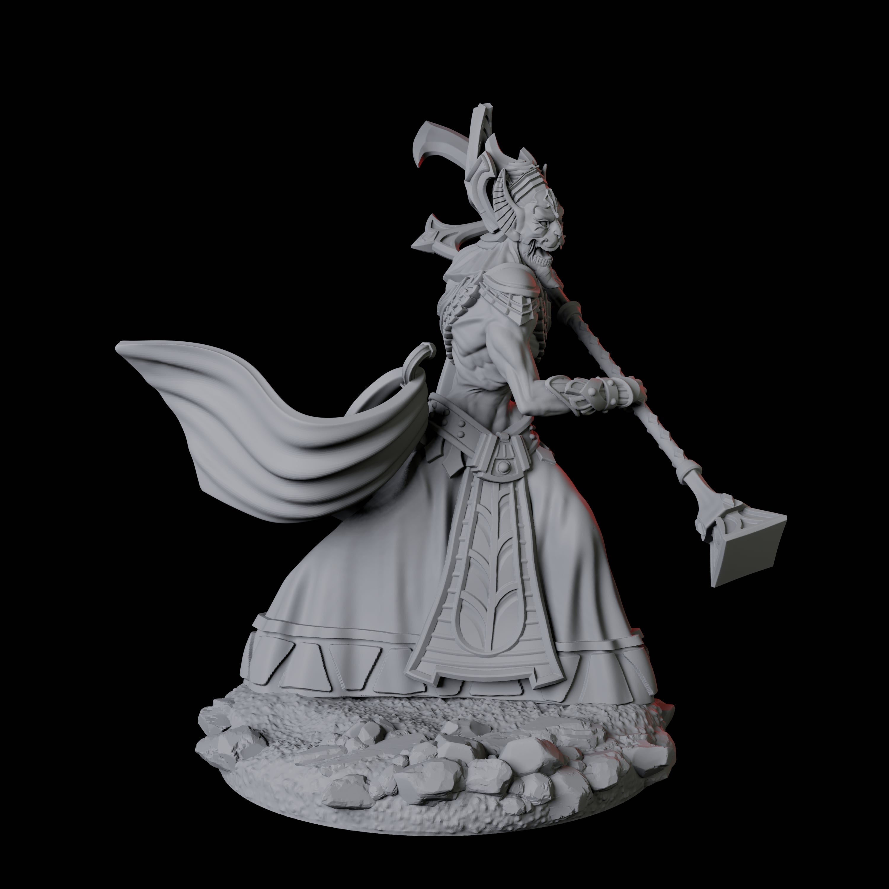 Mummy Sandmancer C Miniature for Dungeons and Dragons, Pathfinder or other TTRPGs