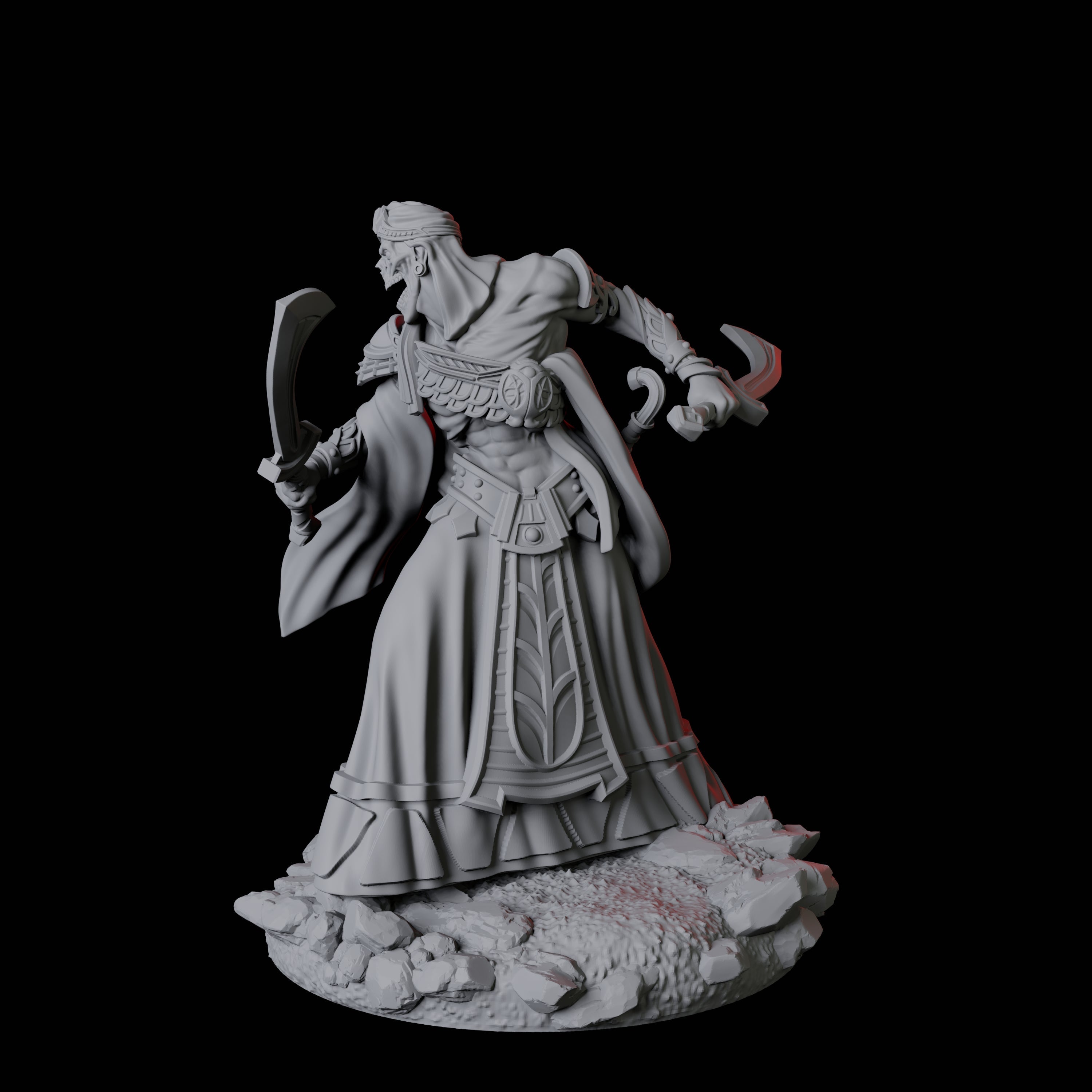 Mummy Sandmancer D Miniature for Dungeons and Dragons, Pathfinder or other TTRPGs