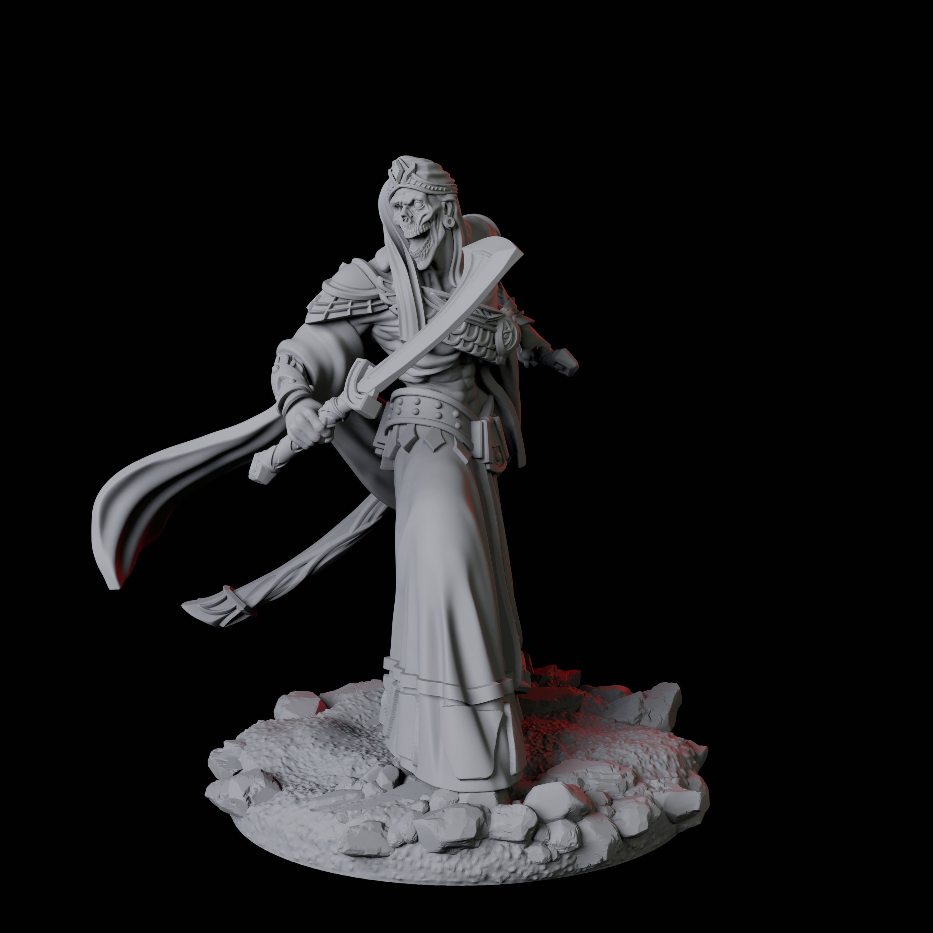 Mummy Sandmancer D Miniature for Dungeons and Dragons, Pathfinder or other TTRPGs