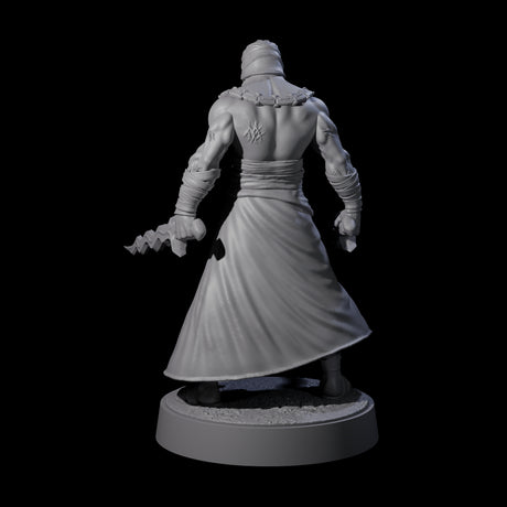 Muscled Death Cultist A Miniature for Dungeons and Dragons, Pathfinder or other TTRPGs