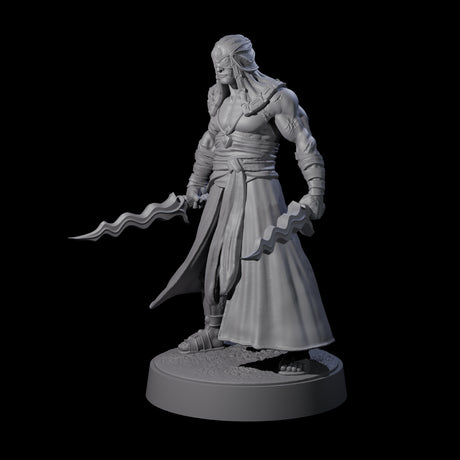 Muscled Death Cultist A Miniature for Dungeons and Dragons, Pathfinder or other TTRPGs