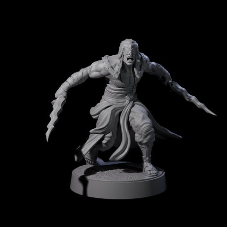 Muscled Death Cultist B Miniature for Dungeons and Dragons, Pathfinder or other TTRPGs