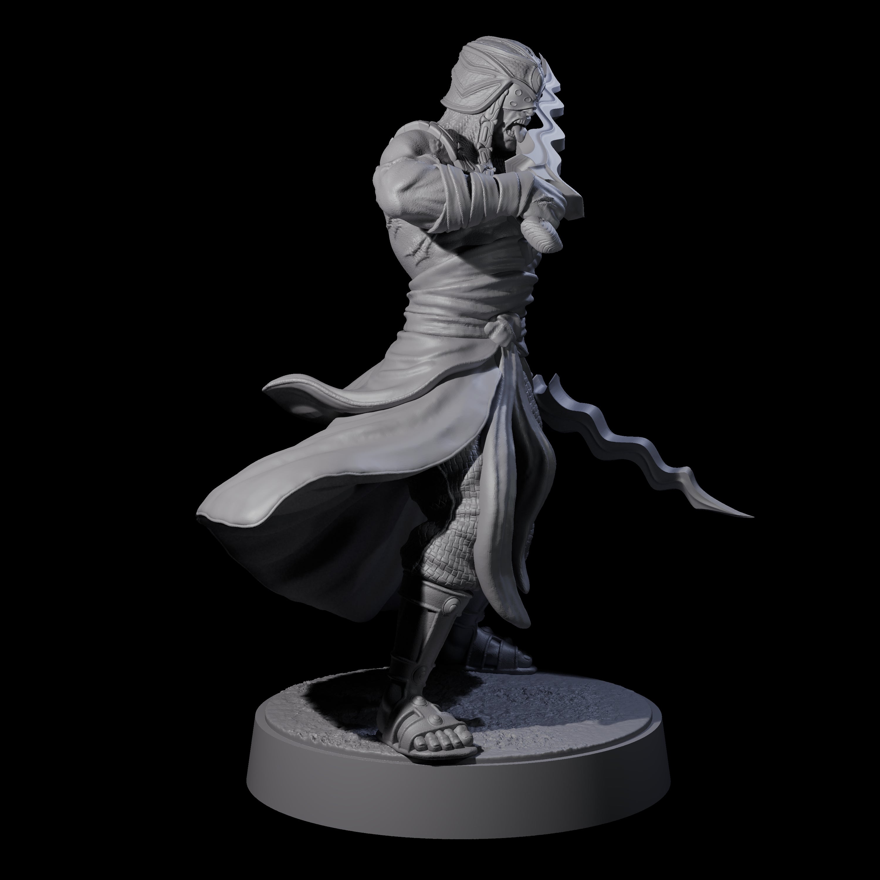 Muscled Death Cultist C Miniature for Dungeons and Dragons, Pathfinder or other TTRPGs