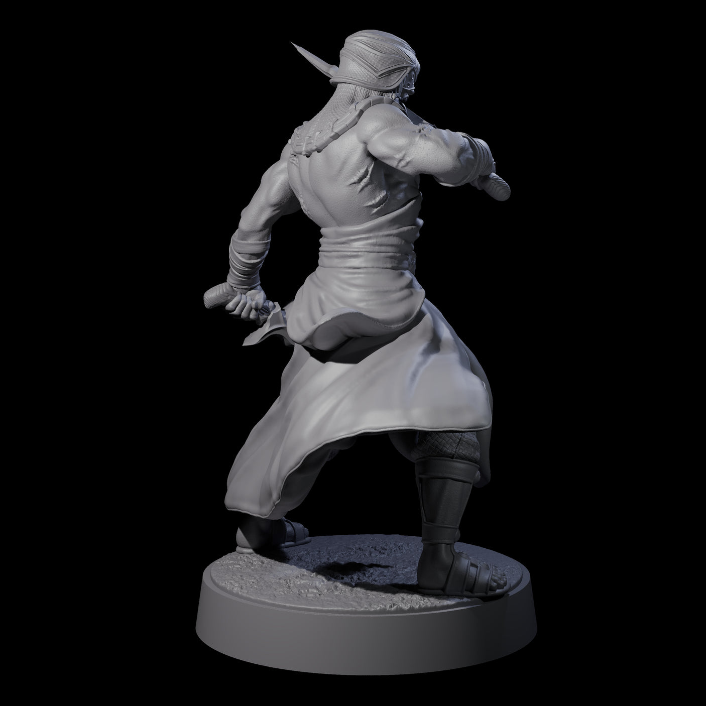 Muscled Death Cultist C Miniature for Dungeons and Dragons, Pathfinder or other TTRPGs