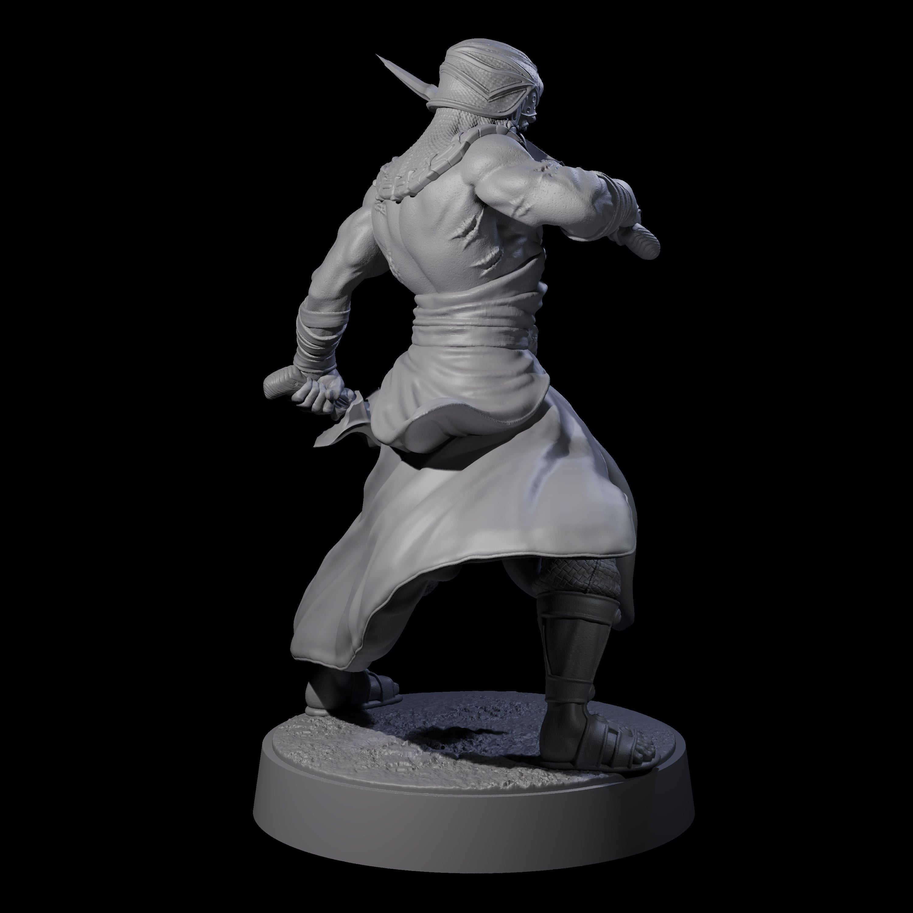 Muscled Death Cultist C Miniature for Dungeons and Dragons, Pathfinder or other TTRPGs