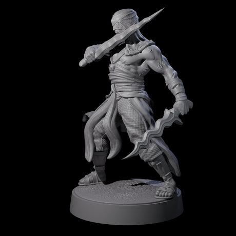 Muscled Death Cultist C Miniature for Dungeons and Dragons, Pathfinder or other TTRPGs