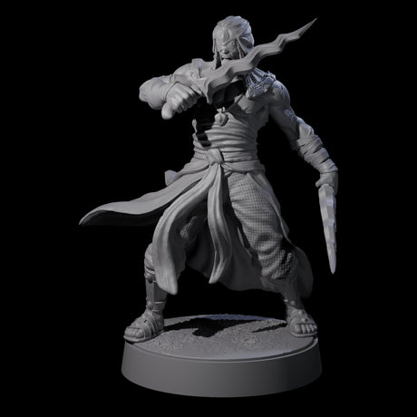 Muscled Death Cultist C Miniature for Dungeons and Dragons, Pathfinder or other TTRPGs