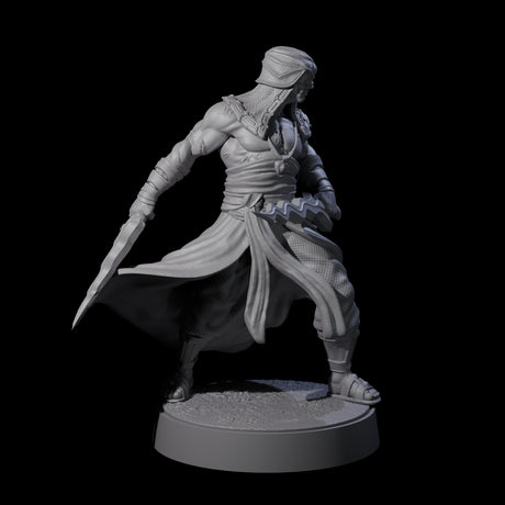 Muscled Death Cultist D Miniature for Dungeons and Dragons, Pathfinder or other TTRPGs