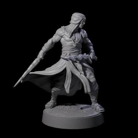 Muscled Death Cultist D Miniature for Dungeons and Dragons, Pathfinder or other TTRPGs