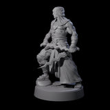 Muscled Death Cultist E Miniature for Dungeons and Dragons, Pathfinder or other TTRPGs