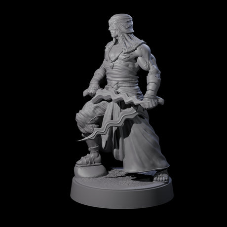Muscled Death Cultist E Miniature for Dungeons and Dragons, Pathfinder or other TTRPGs