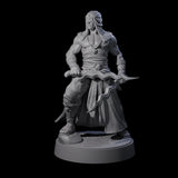 Muscled Death Cultist E Miniature for Dungeons and Dragons, Pathfinder or other TTRPGs