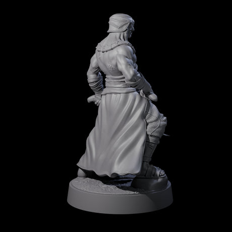 Muscled Death Cultist E Miniature for Dungeons and Dragons, Pathfinder or other TTRPGs