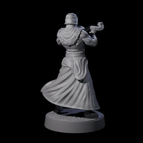 Muscled Death Cultist F Miniature for Dungeons and Dragons, Pathfinder or other TTRPGs